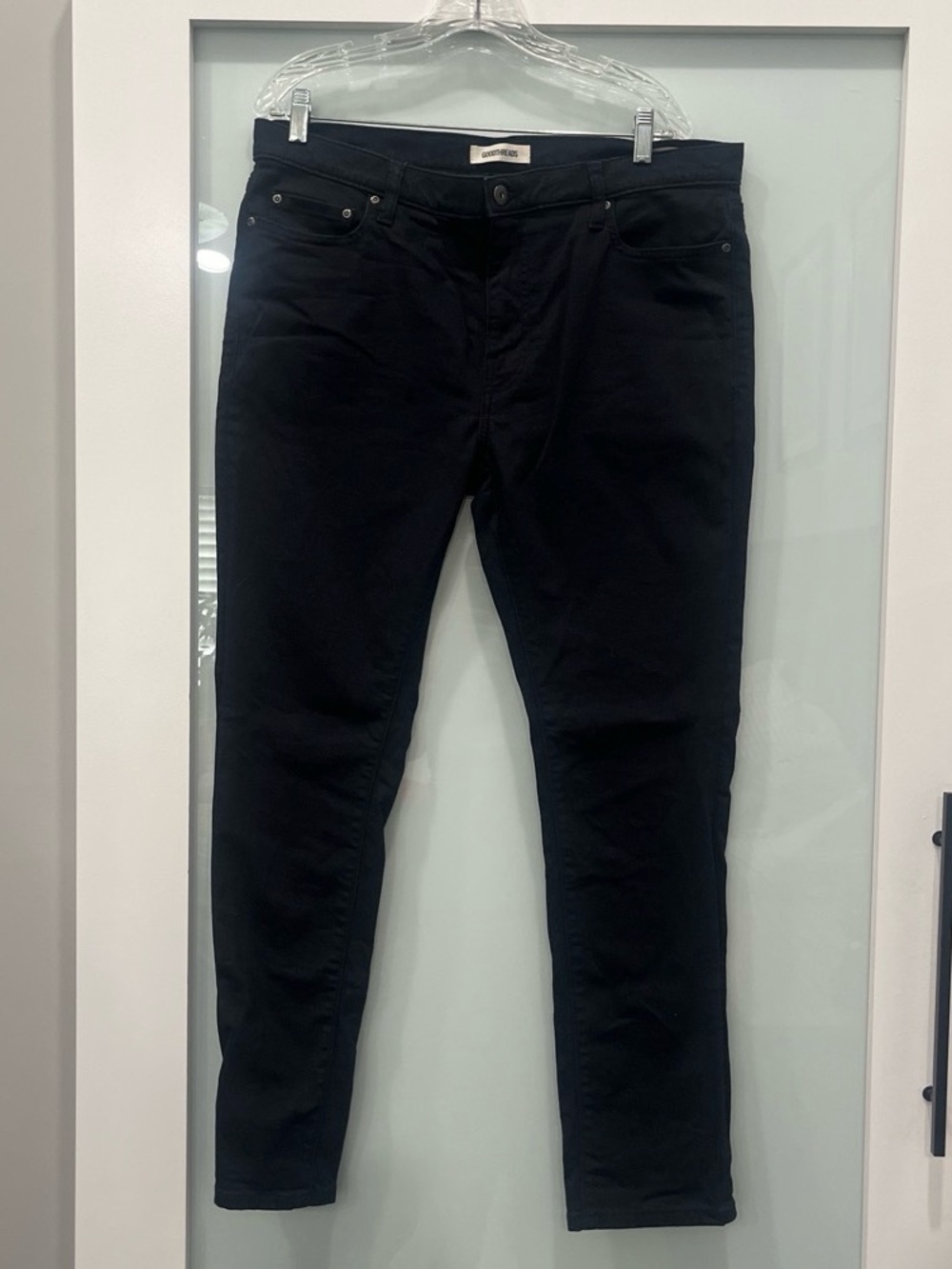 Goodthreads Black Men’s Slim Jeans, Size 36 x 31